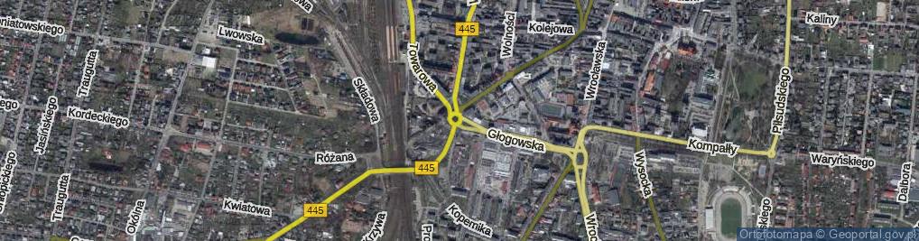Zdjęcie satelitarne Rondo Sybiraków rondo.